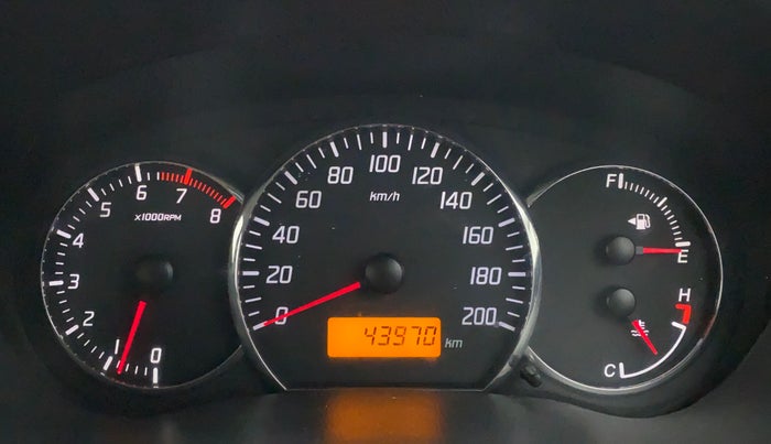2010 Maruti Swift ZXI, Petrol, Manual, 43,970 km, Odometer Image