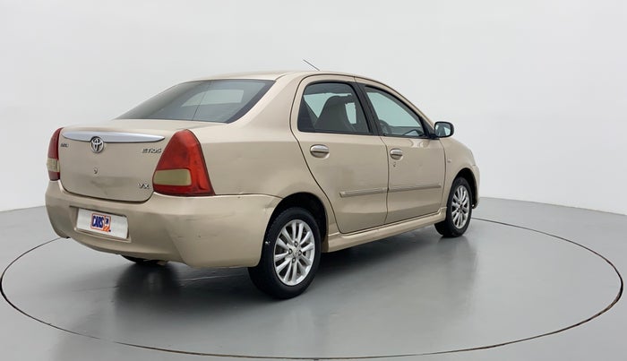 2011 Toyota Etios VX, Petrol, Manual, 66,479 km, Right Back Diagonal