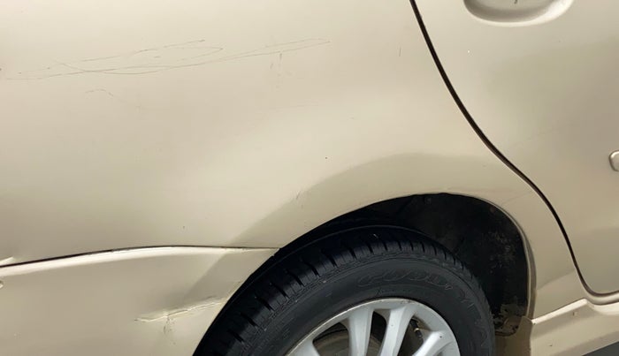2011 Toyota Etios VX, Petrol, Manual, 66,479 km, Right quarter panel - Slightly dented
