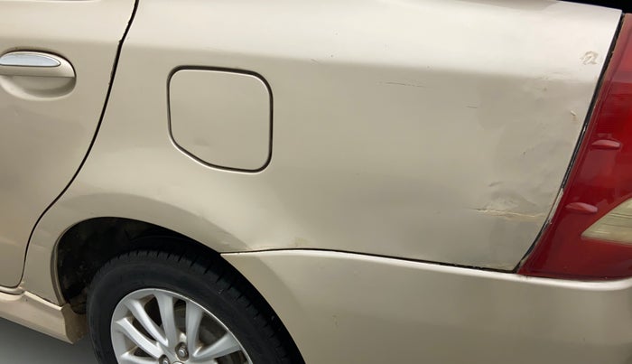 2011 Toyota Etios VX, Petrol, Manual, 66,479 km, Left quarter panel - Slightly dented