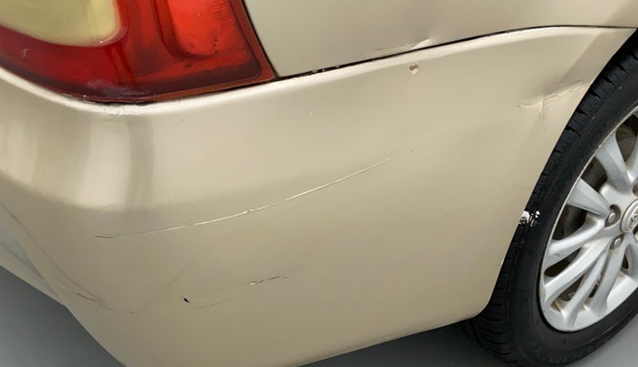 2011 Toyota Etios VX, Petrol, Manual, 66,479 km, Rear bumper - Slightly dented