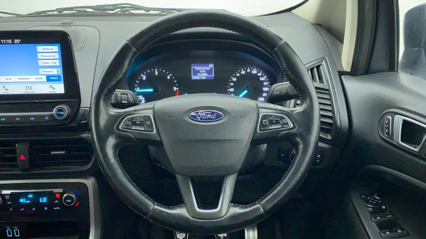 2018 Ford Ecosport TITANIUM 1.5L DIESEL, Diesel, Manual, 94,133 km, Steering Wheel Close Up