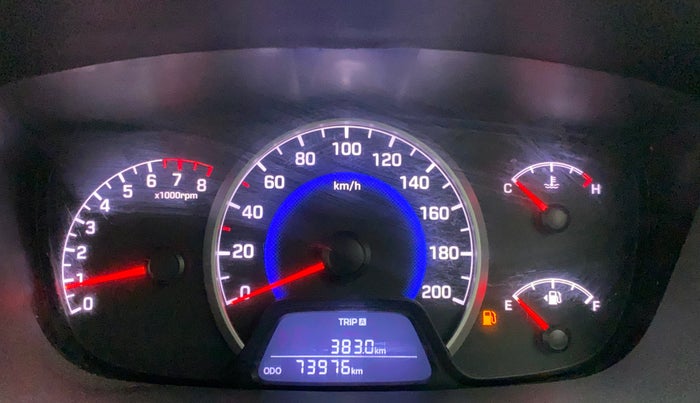 2017 Hyundai Grand i10 SPORTZ (O) 1.2 KAPPA VTVT, Petrol, Manual, 73,976 km, Odometer Image