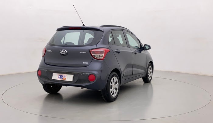 2017 Hyundai Grand i10 SPORTZ (O) 1.2 KAPPA VTVT, Petrol, Manual, 73,976 km, Right Back Diagonal