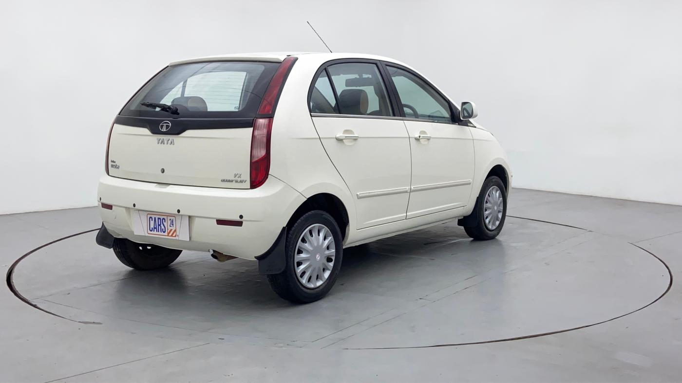 2012 Tata Indica Vista VX QUADRAJET, Diesel, Manual, 59,704 km, Right Back Diagonal (45- Degree) View