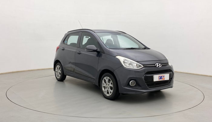 2015 Hyundai Grand i10 SPORTZ 1.2 KAPPA VTVT, Petrol, Manual, 96,060 km, Right Front Diagonal