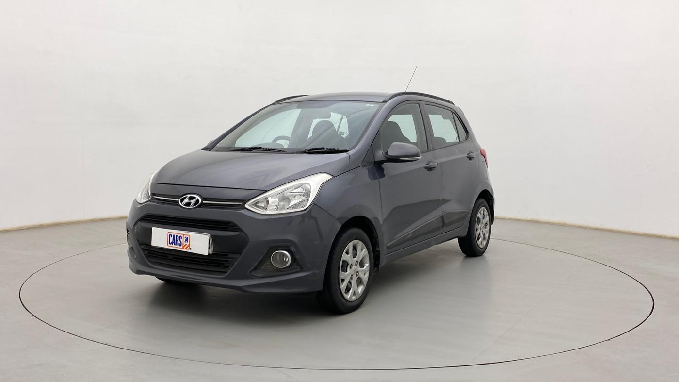 2015 Hyundai Grand i10 SPORTZ 1.2 KAPPA VTVT, Petrol, Manual, 96,060 km, Left Front Diagonal