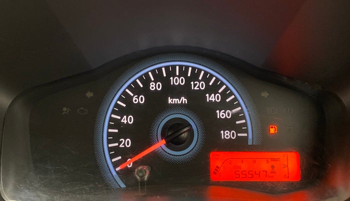 2018 Datsun Redi Go 1.0 T(O), Petrol, Manual, 55,547 km, Odometer Image