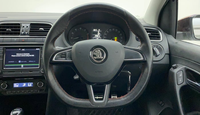 2017 Skoda Rapid MONTE CARLO 1.6 MPI AT, CNG, Automatic, 38,857 km, Steering Wheel Close Up