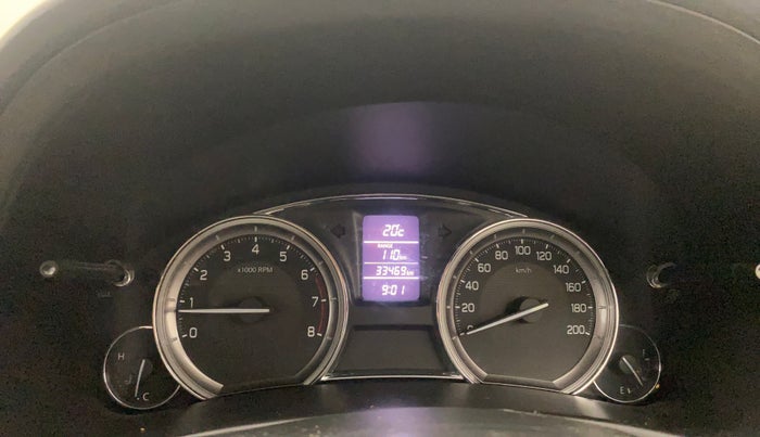 2018 Maruti Ciaz ZETA 1.4  MT PETROL, Petrol, Manual, 33,469 km, Odometer Image