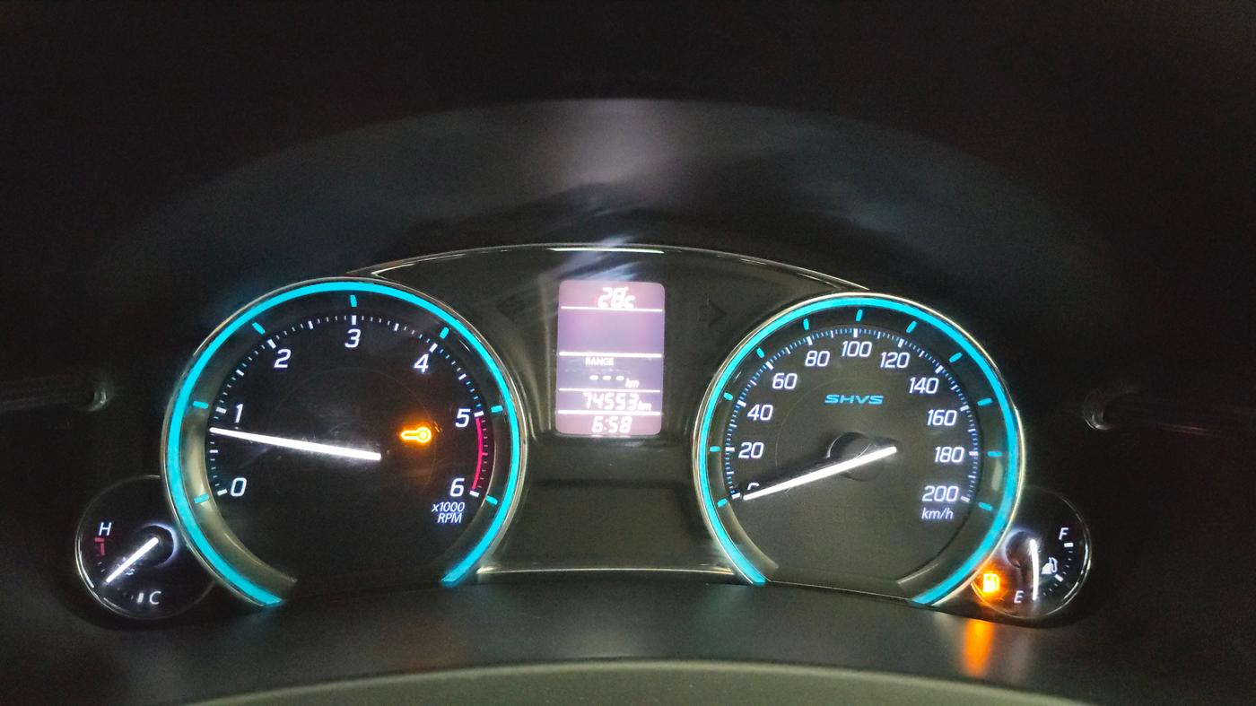 2017 Maruti Ciaz ZDI SHVS, Diesel, Manual, 74,555 km, Odometer Image