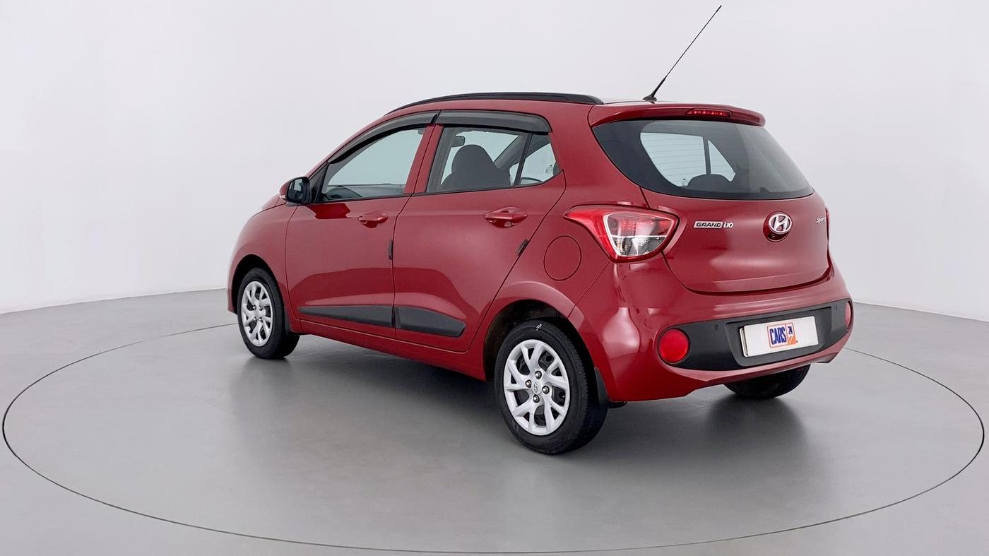 2018 Hyundai Grand i10 SPORTZ 1.2 KAPPA VTVT, Petrol, Manual, 37,952 km, Left Back Diagonal