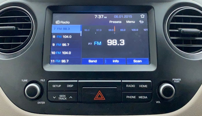 2019 Hyundai Grand i10 SPORTZ 1.2 KAPPA VTVT, Petrol, Manual, 43,266 km, Infotainment System