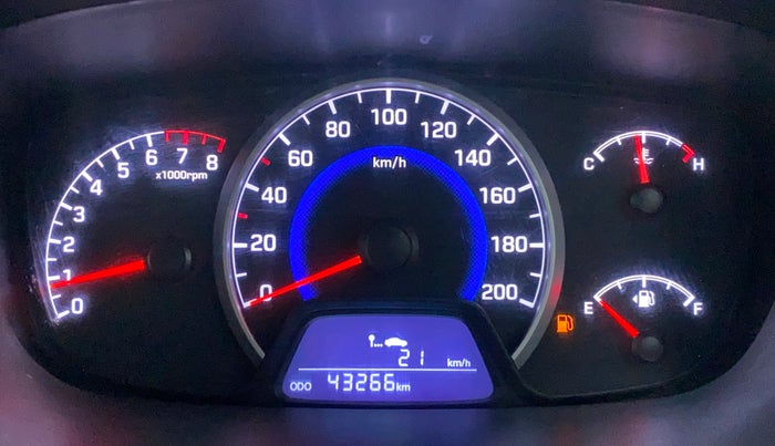 2019 Hyundai Grand i10 SPORTZ 1.2 KAPPA VTVT, Petrol, Manual, 43,266 km, Odometer Image