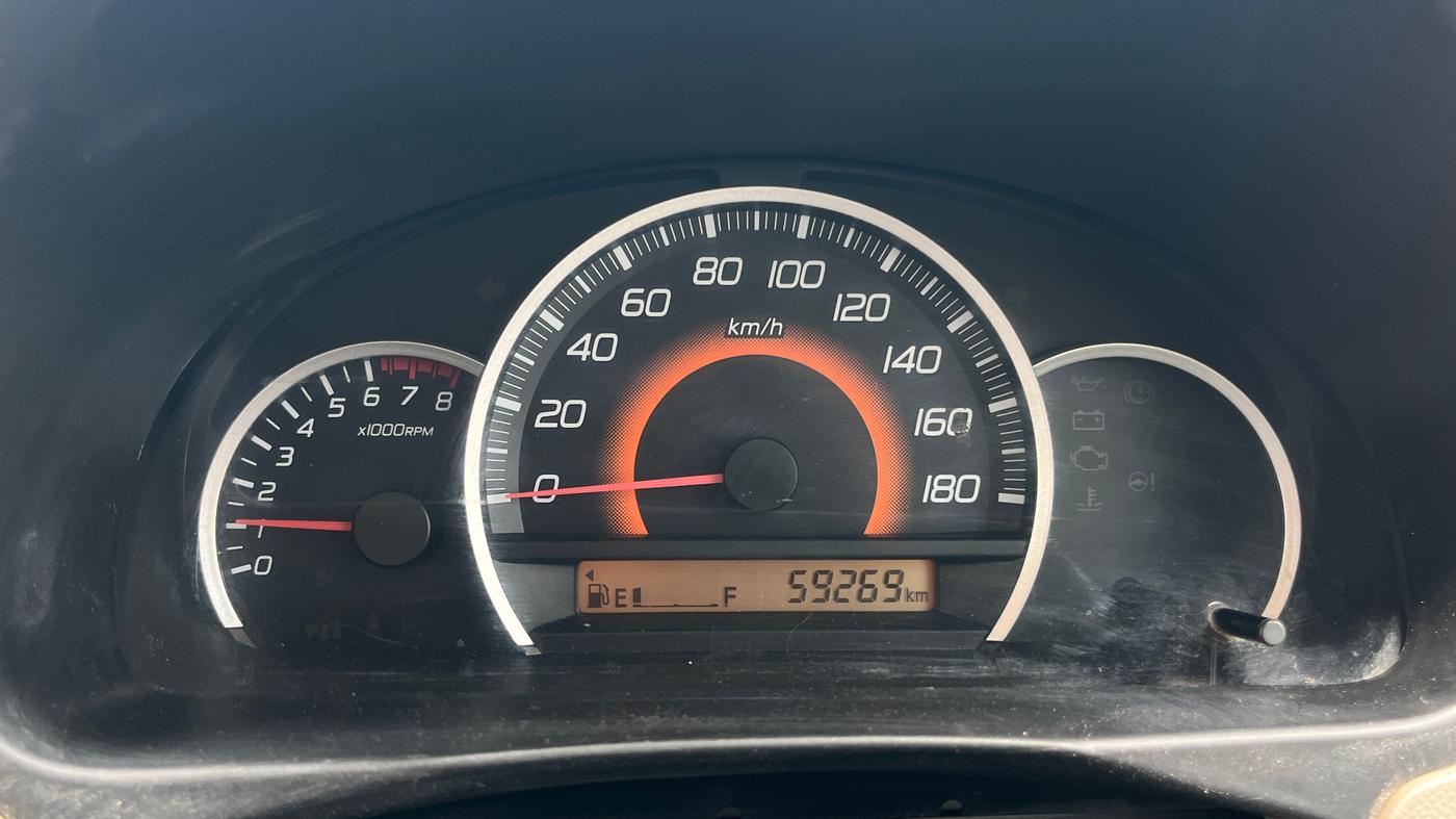 2013 Maruti Wagon R 1.0 VXI, Petrol, Manual, 59,268 km, Odometer Image