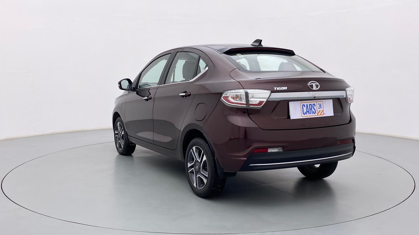 2021 Tata TIGOR 1.2 XZA+ RTN, Petrol, Automatic, 11,071 km, Left Back Diagonal