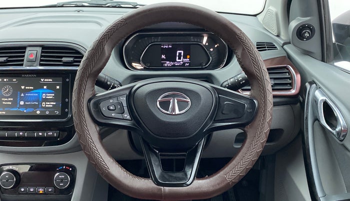 2021 Tata TIGOR 1.2 XZA+ RTN, Petrol, Automatic, 11,071 km, Steering Wheel Close Up