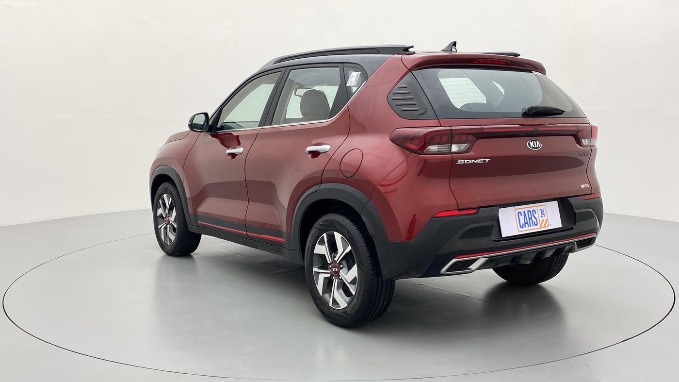 2020 KIA SONET GTX + 1.0 IMT, Petrol, Manual, 14,135 km, Left Back Diagonal