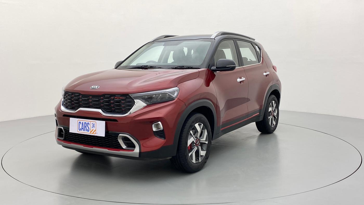 2020 KIA SONET GTX + 1.0 IMT, Petrol, Manual, 14,135 km, Left Front Diagonal