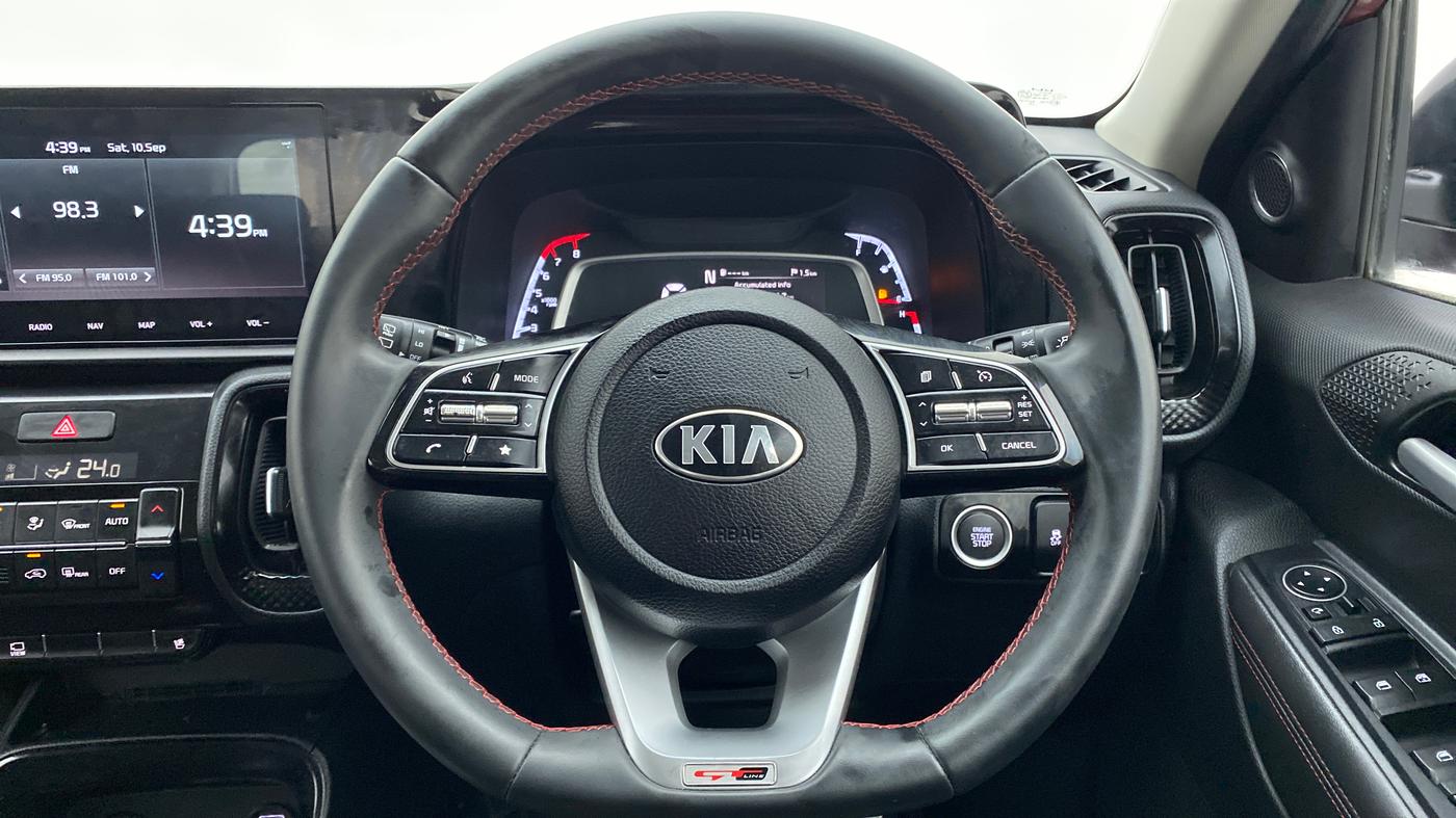 2020 KIA SONET GTX + 1.0 IMT, Petrol, Manual, 14,135 km, Steering Wheel Close Up