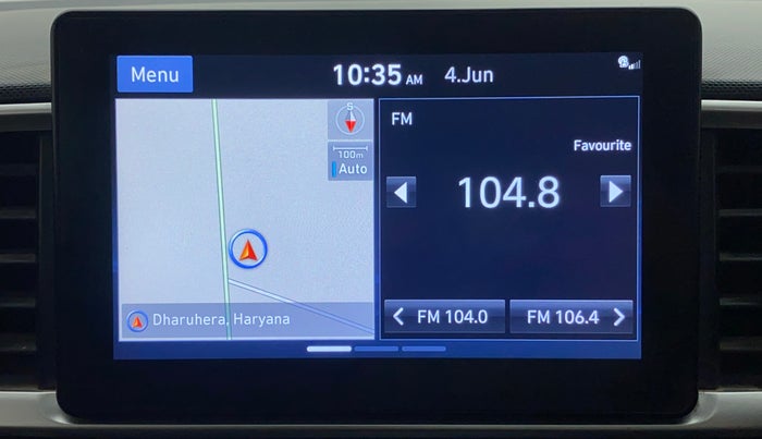 2019 Hyundai VENUE SX PLUS 1.0 TURBO DCT, Petrol, Automatic, 72,340 km, Infotainment System