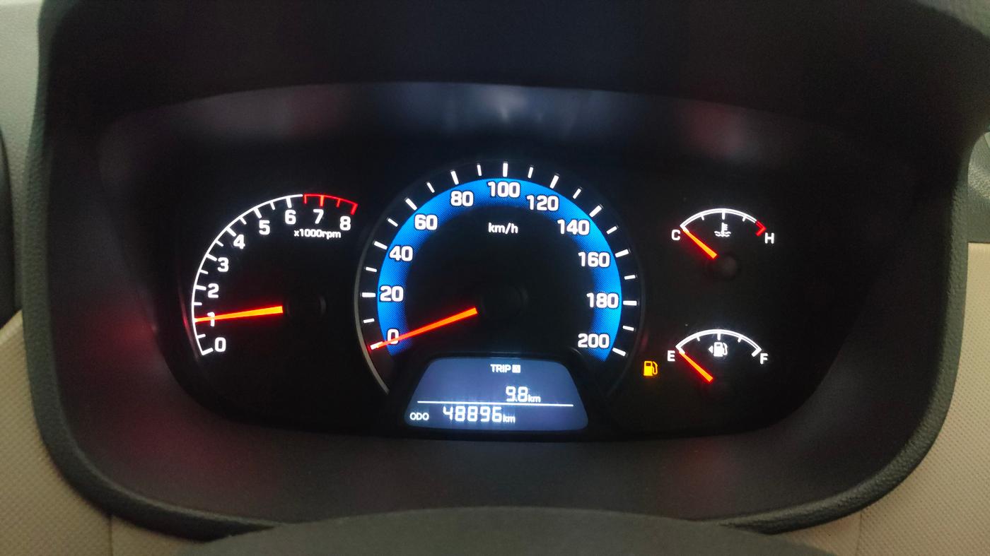 2014 Hyundai Xcent S (O) 1.2, Petrol, Manual, 48,896 km, Odometer Image