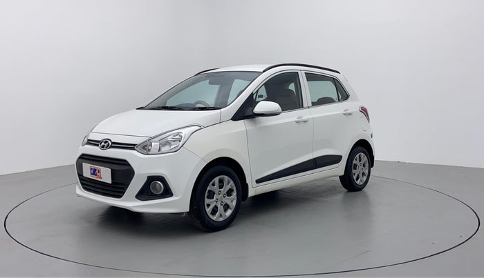2016 Hyundai Grand i10 SPORTZ 1.2 KAPPA VTVT, Petrol, Manual, 6,976 km, Left Front Diagonal (45- Degree) View