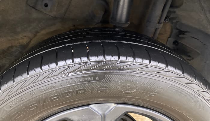 2022 Tata NEXON XZA PLUS PETROL DARK EDITION, Petrol, Automatic, 54,033 km, Left Rear Tyre Tread