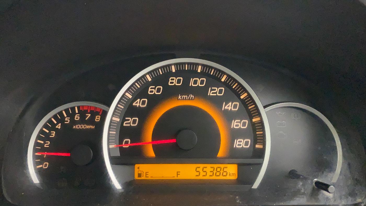 2015 Maruti Wagon R 1.0 VXI, Petrol, Manual, 55,386 km, Odometer Image