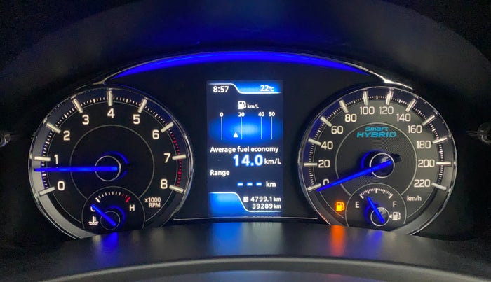 2022 Maruti Ciaz ALPHA 1.5 SHVS PETROL, Petrol, Manual, 39,289 km, Odometer Image