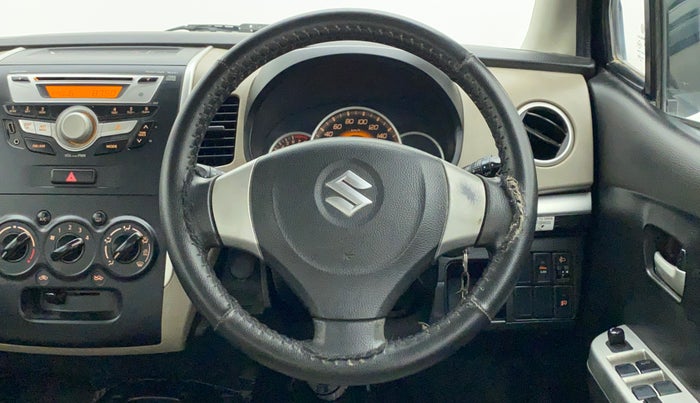 2014 Maruti Wagon R 1.0 VXI, Petrol, Manual, 53,394 km, Steering Wheel Close Up