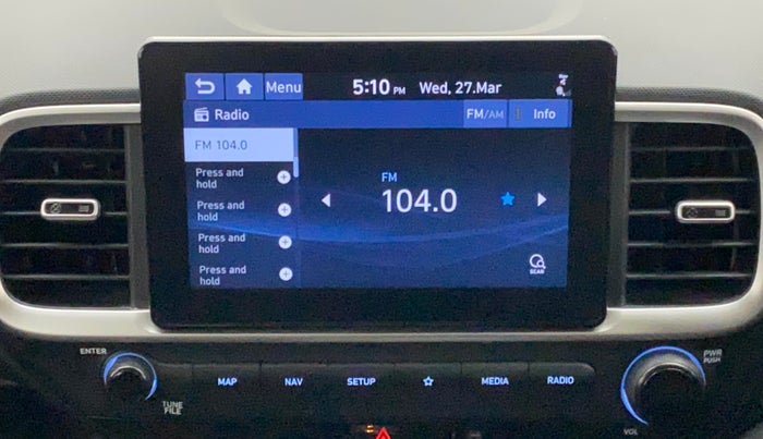 2022 Hyundai VENUE SX PLUS 1.0 TURBO DCT, Petrol, Automatic, 6,657 km, Infotainment System