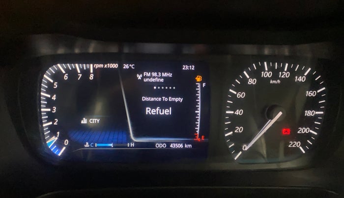 2021 Tata ALTROZ XZ PETROL, Petrol, Manual, 43,470 km, Odometer Image