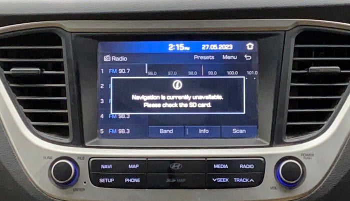2018 Hyundai Verna 1.6 CRDI SX + AT, Diesel, Automatic, 66,339 km, Infotainment system - GPS Card not working/missing