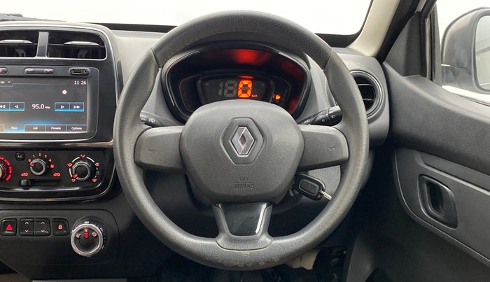 2016 Renault Kwid 1.0 RXT Opt AT, Petrol, Automatic, 46,803 km, Steering Wheel Close Up
