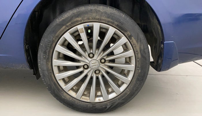 2017 Maruti Ciaz ALPHA 1.4 PETROL, Petrol, Manual, 77,367 km, Left Rear Wheel