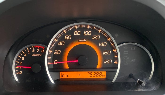 2011 Maruti Wagon R 1.0 VXI, Petrol, Manual, 75,443 km, Odometer Image