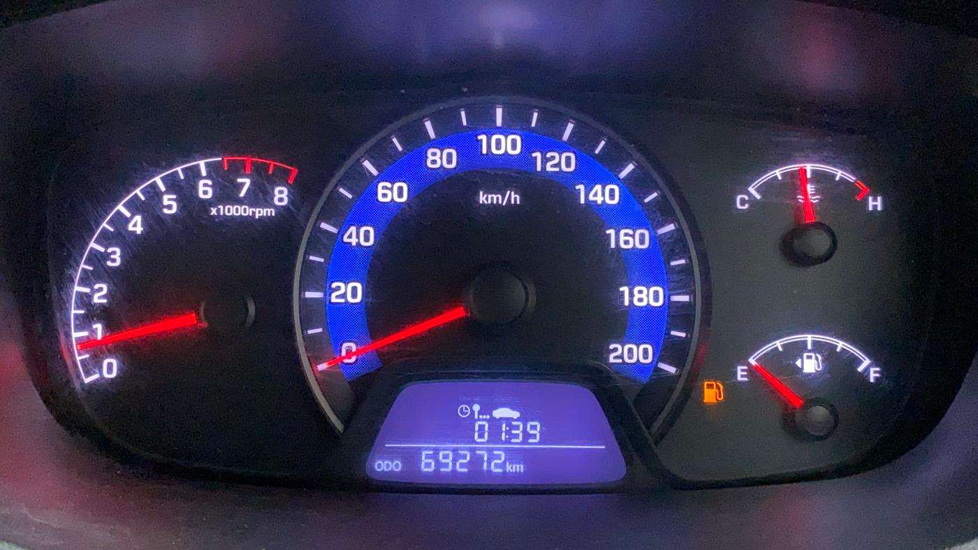 2015 Hyundai Xcent S 1.2, Petrol, Manual, 69,271 km, Odometer Image