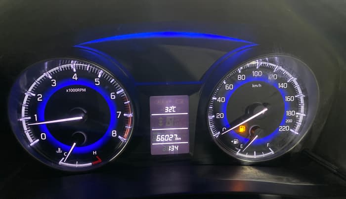 2017 Maruti Baleno DELTA PETROL 1.2, Petrol, Manual, 66,012 km, Odometer Image