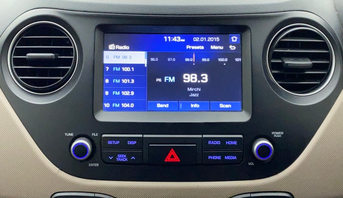 2018 Hyundai Grand i10 ASTA 1.2 KAPPA VTVT, Petrol, Manual, 33,623 km, Infotainment System