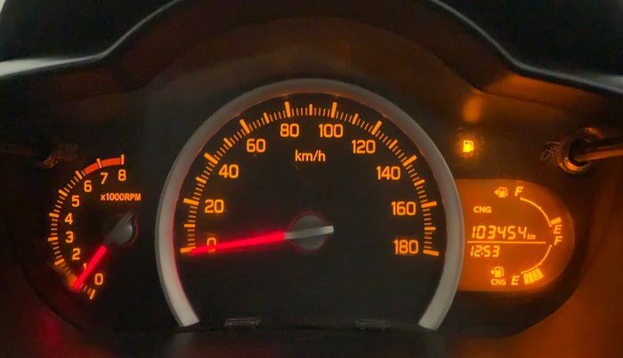 2014 Maruti Celerio VXI CNG, CNG, Manual, 1,03,454 km, Odometer Image