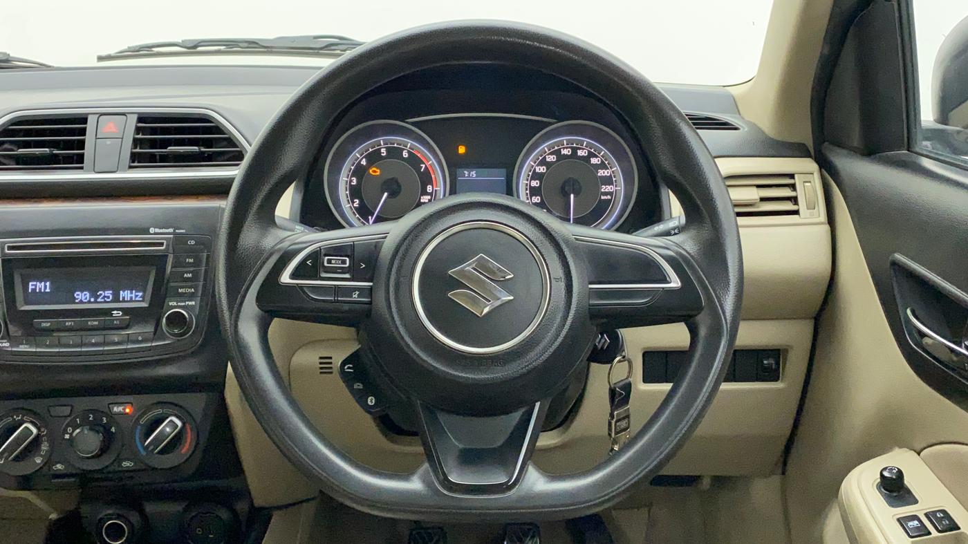 2018 Maruti Dzire VXI, Petrol, Manual, 62,621 km, Steering Wheel Close Up