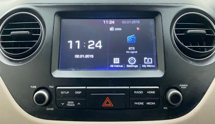 2017 Hyundai Grand i10 SPORTZ (O) 1.2 KAPPA VTVT, Petrol, Manual, 52,942 km, Infotainment System
