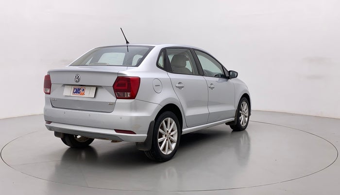 2017 Volkswagen Ameo HIGHLINE PLUS 1.5L AT 16 ALLOY, Diesel, Automatic, 86,722 km, Right Back Diagonal