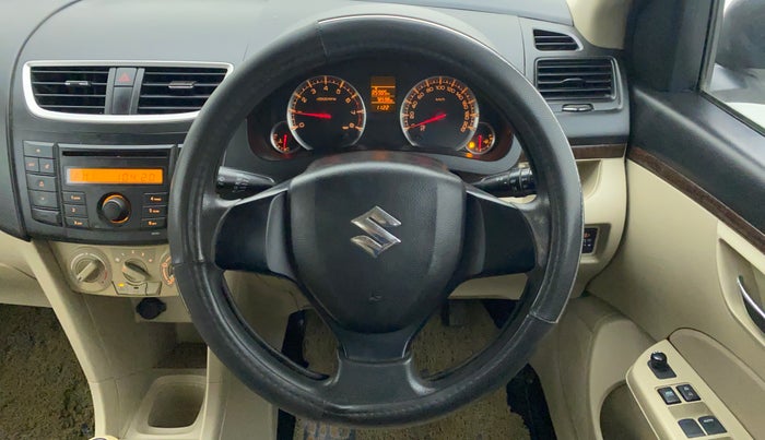 2013 Maruti Swift Dzire VXI, Petrol, Manual, 78,668 km, Steering Wheel Close Up