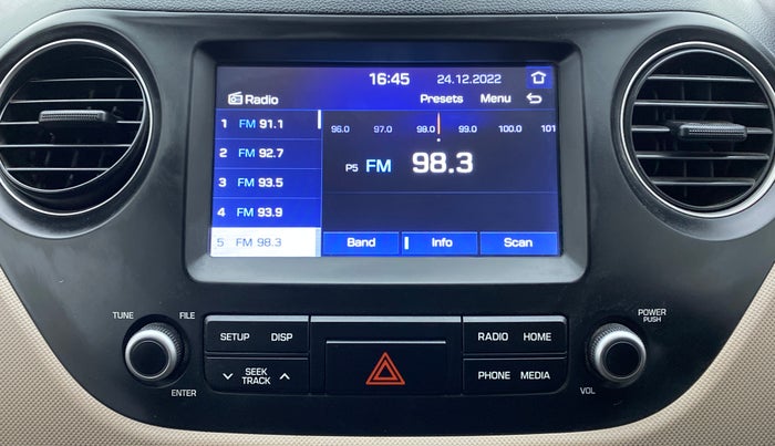 2018 Hyundai Grand i10 SPORTZ 1.2 KAPPA VTVT, Petrol, Manual, 38,961 km, Infotainment System