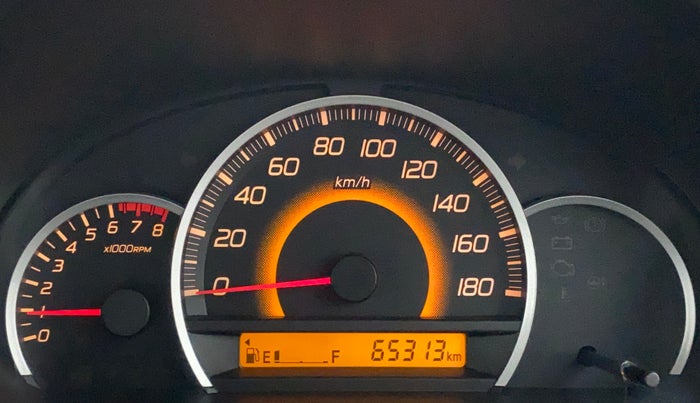 2013 Maruti Wagon R 1.0 VXI, Petrol, Manual, 65,313 km, Odometer Image