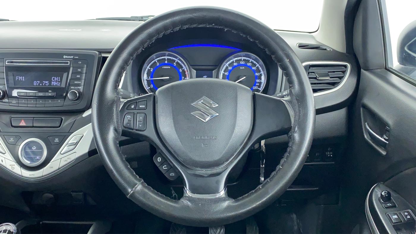 2018 Maruti Baleno DELTA PETROL 1.2, Petrol, Manual, 27,623 km, Steering Wheel Close Up