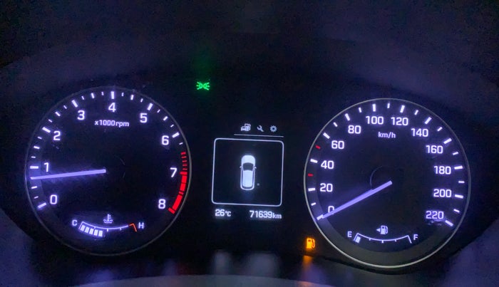 2016 Hyundai Elite i20 ASTA 1.2 (O), Petrol, Manual, 71,639 km, Odometer Image