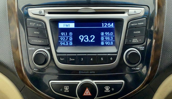 2015 Hyundai Verna FLUIDIC 4S 1.6 VTVT S, Petrol, Manual, 52,816 km, Infotainment System